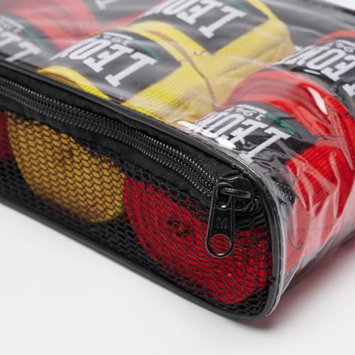 Detalle 2 de LEONE 1947 Vendajes rojo/blanco 350 cm 🥊