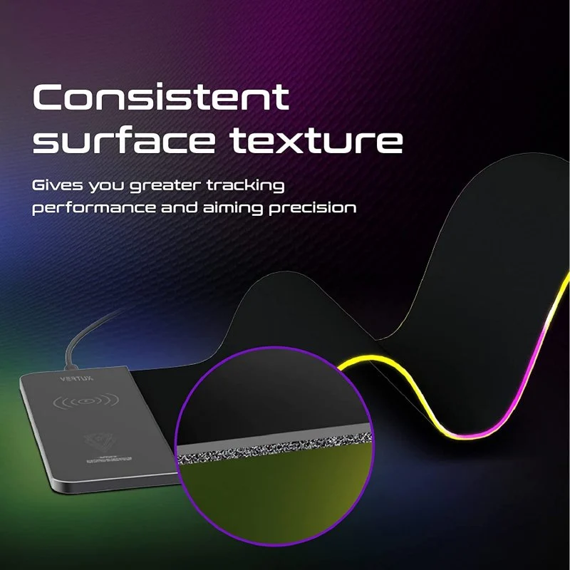 Thumbnail 3 de Vertux RaftPad-Qi Alfombrilla gaming XL con cargador Qi 15W 🖱️