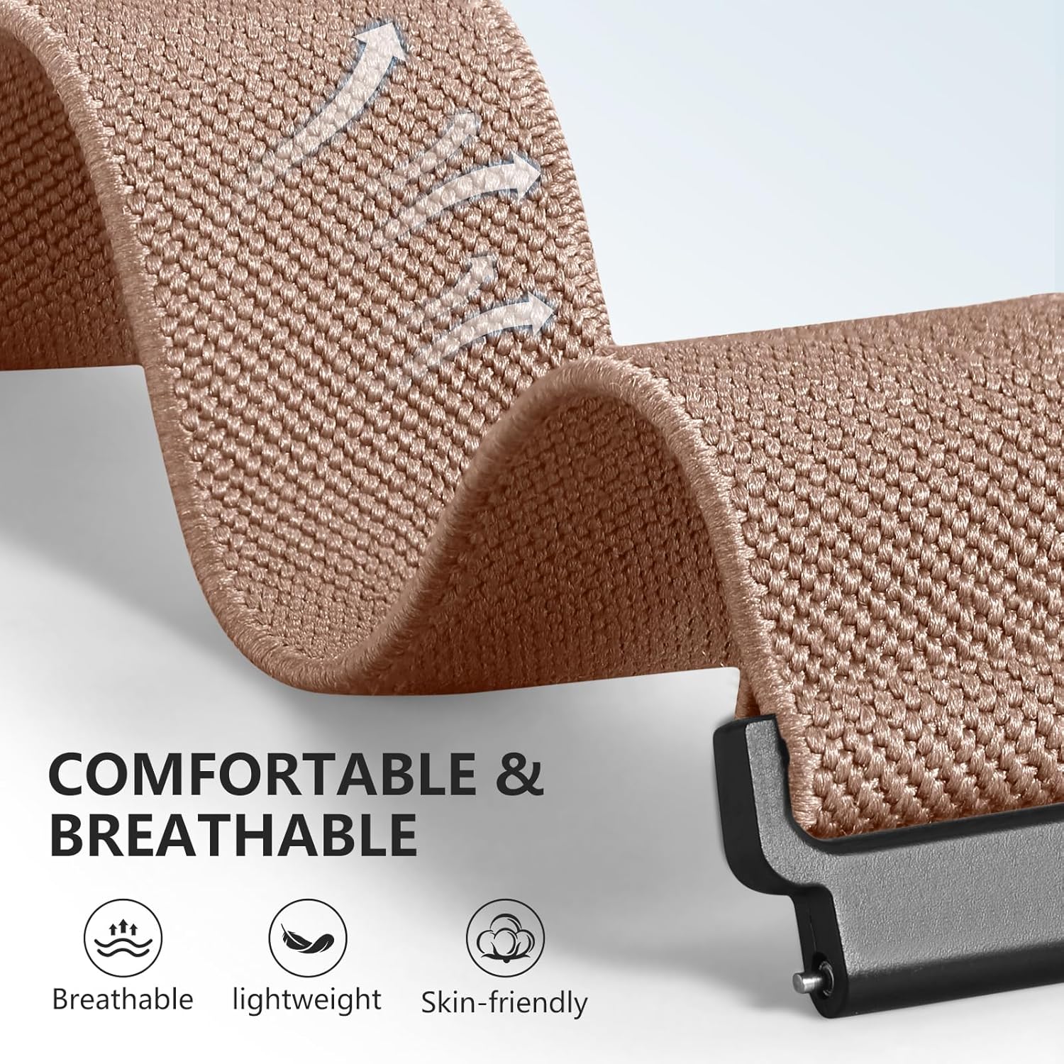 Thumbnail 5 de IMIVIO Water-Resistant Elastic Straps for Samsung Galaxy Watch (20mm Nylon Stretch, 40mm/44mm)