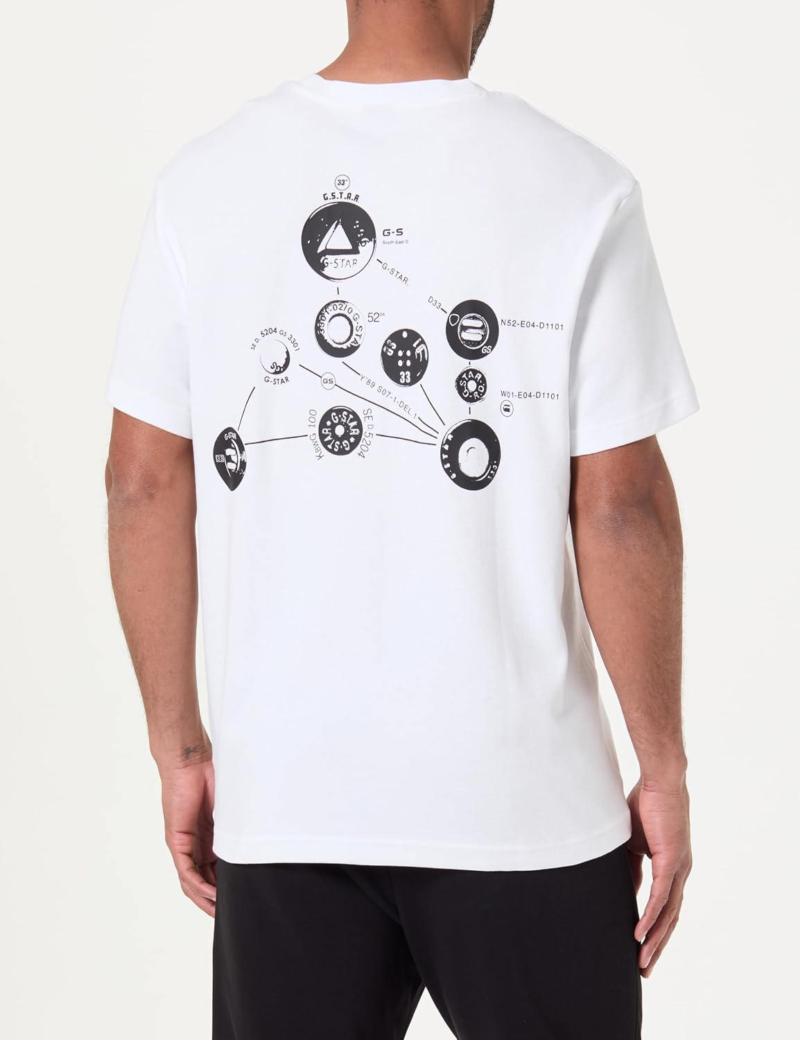 Detalle de G-Star Trims Back Gr R T T-Shirt Uomo – Pacco da 1