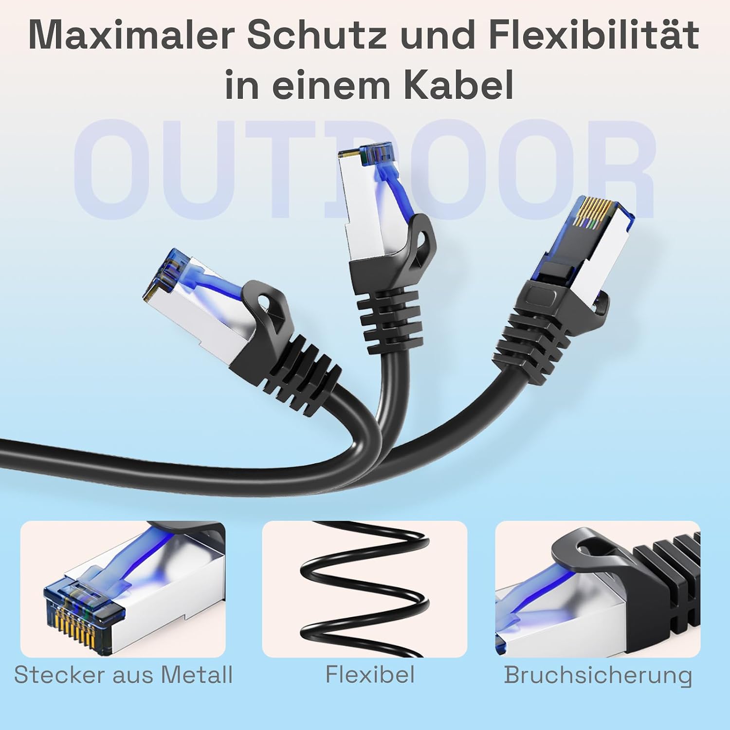 Thumbnail 5 de HB-DIGITAL HB-DIGITAL 12 m Cat 6a LAN-Kabel