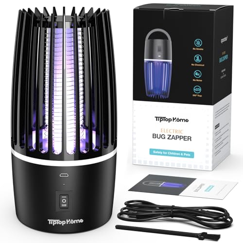 Thumbnail 8 de Tiptop Home Electric Fly Catcher: Portable 2-in-1 Mosquito Killer with UV Lamp and Lighting, 360° Indoor/Outdoor Use