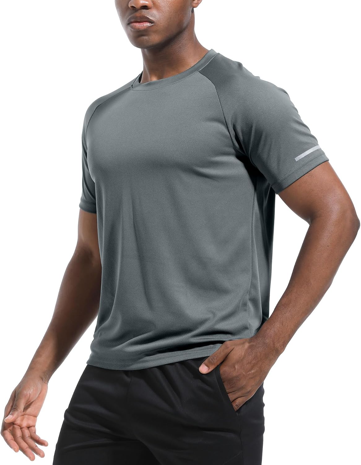 Detalle de Boyzn Men's Workout Shirts: 1–7 Pack Dry Fit, Moisture-Wicking, Short Sleeve Gym Tee