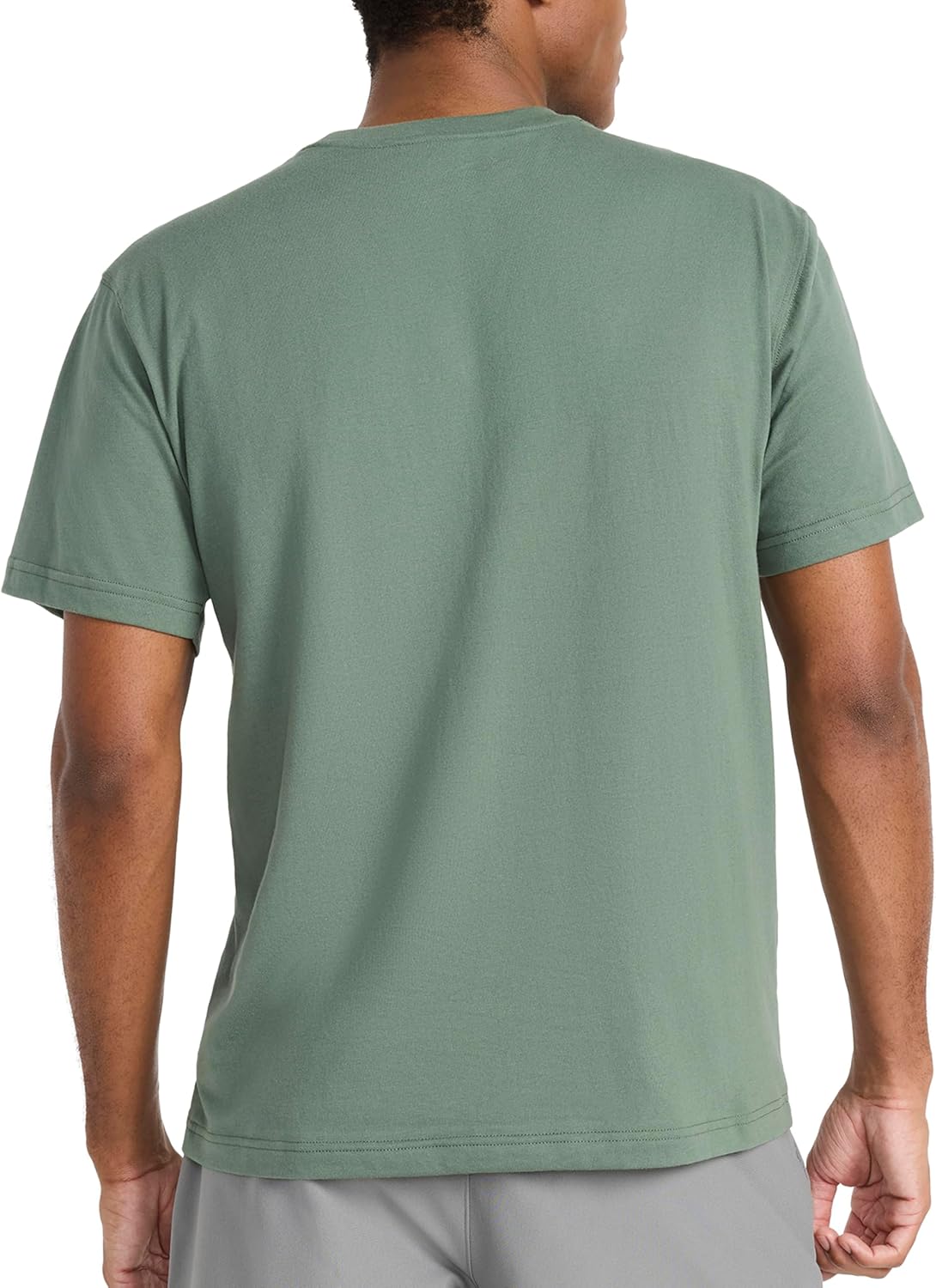 Detalle de Reebok Men's Short Sleeve Graphic Crewneck T-Shirt — Standard Fit, Lightweight Cotton-Poly