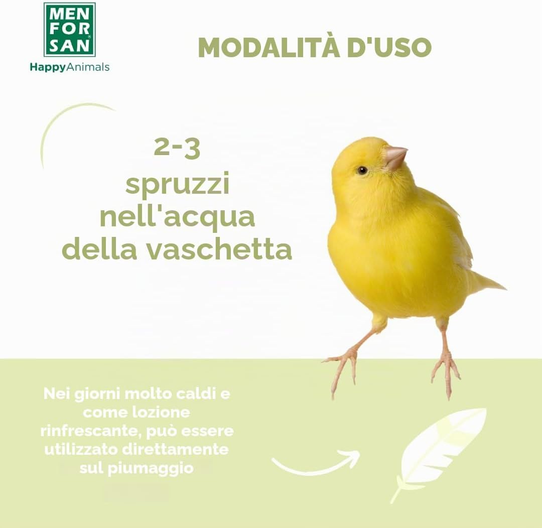 Detalle de Shampooing Men for San Glycérine Oiseaux (125 ml) – spray idratante per piumaggio dei uccelli