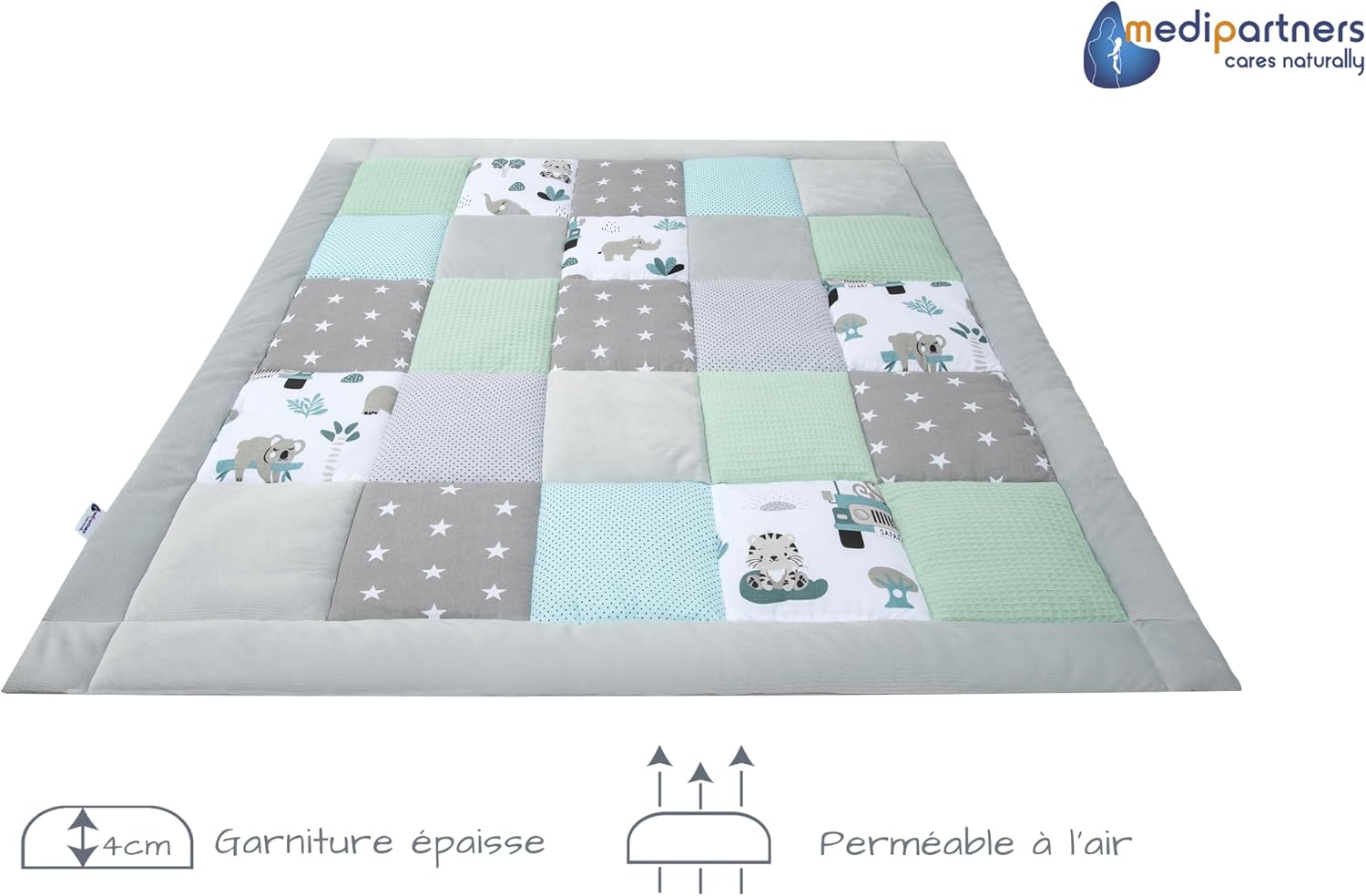 Thumbnail 5 de Medi Partners Tapis d'éveil bébé 120x120 cm