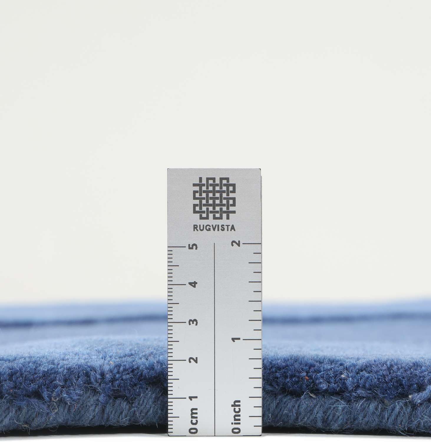 Detalle 2 de RugVista Barba Rug, 250 x 250 cm, Blue, Medium Pile, Wool & Cotton