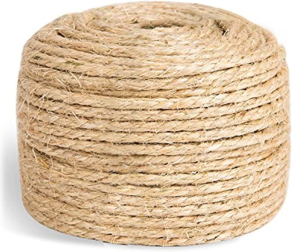SGAVAHSG Sisal Rope Cat Scratcher: 33 ft DIY Replacement for Cat Trees (SR01-Brown10M)