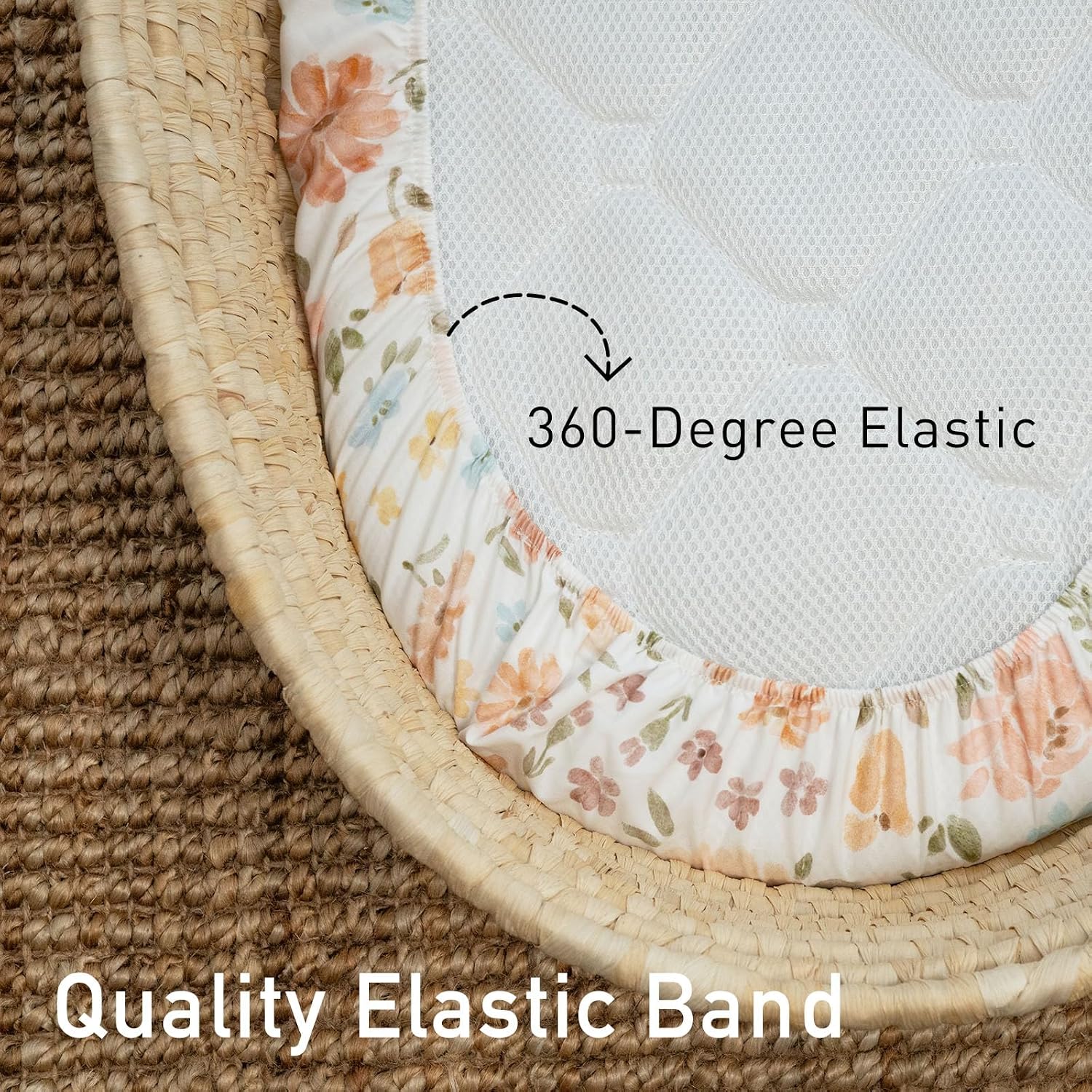 Thumbnail 3 de GLLQUEN Baby 4-Pack Moses Basket Fitted Sheets