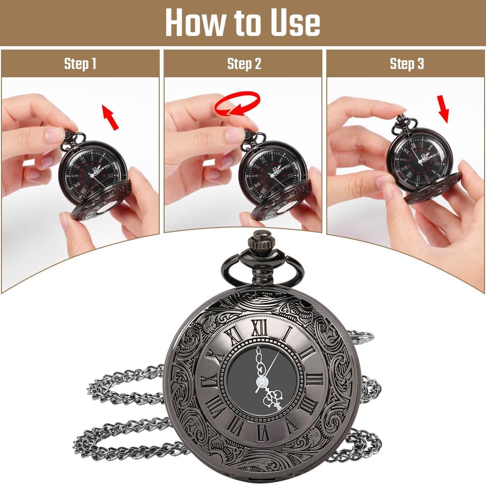 Thumbnail 4 de OFFCUP Orologio da Tasca Numeri Romani 4 cm