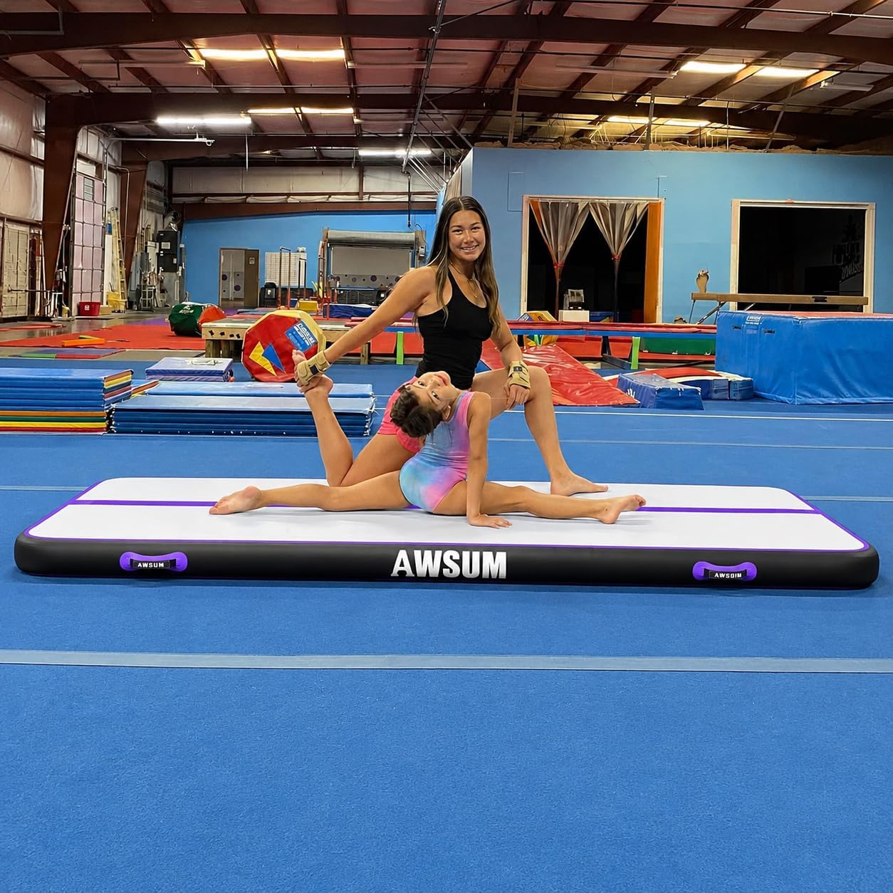 Thumbnail 6 de AWSUM Inflatable Gymnastics Mat, 1000D PVC, 118.1 x 39.4 x 4 in.
