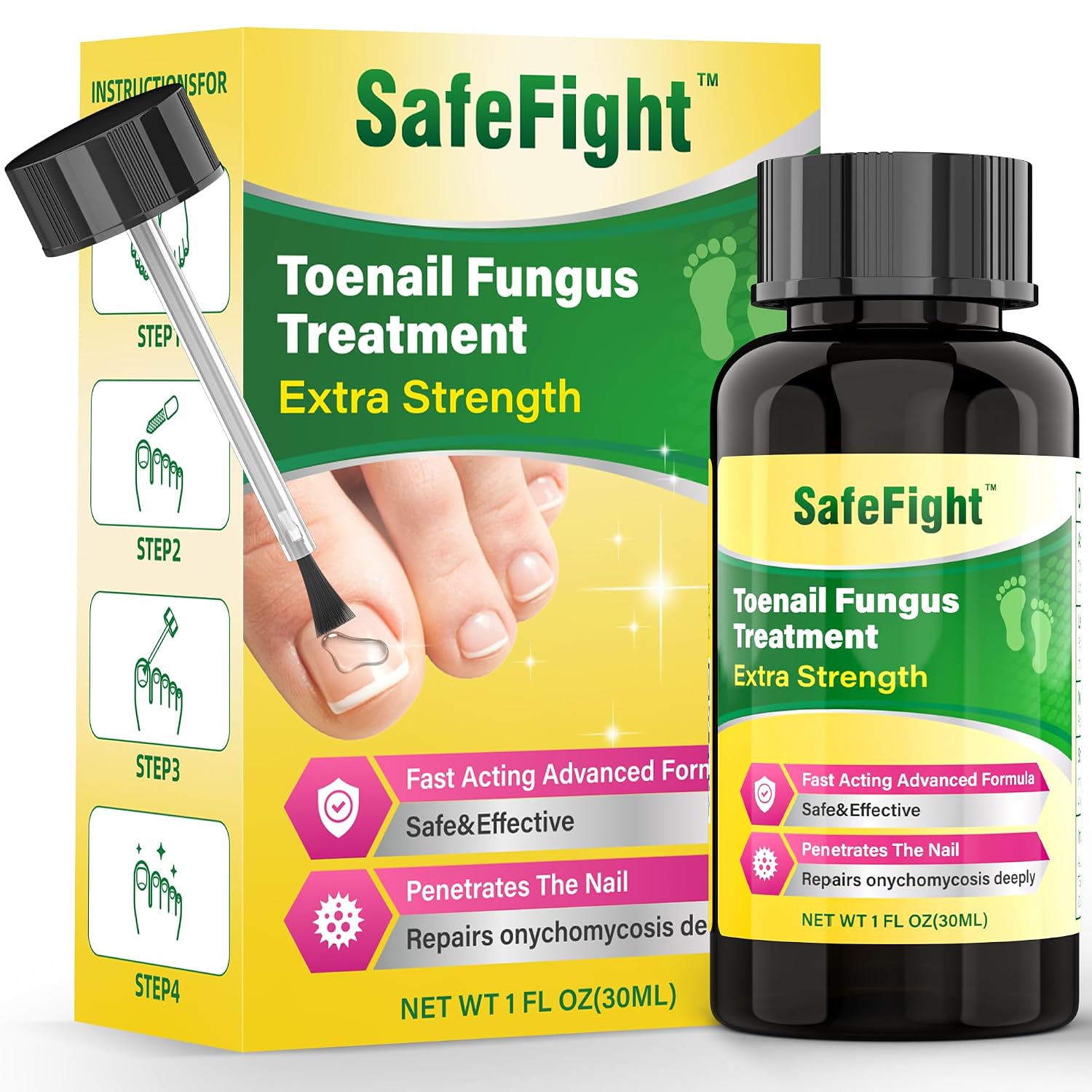 Detalle de SafeFight Toenail Fungus Treatment 30 mL