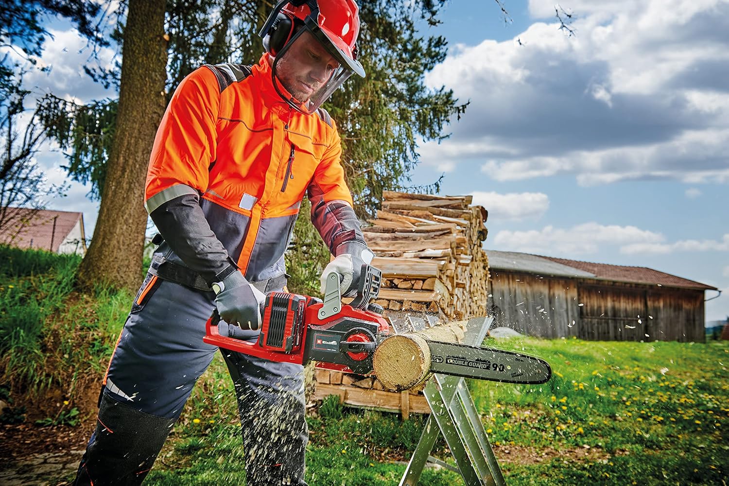 Thumbnail 3 de Einhell Cordless Chainsaw 36V Power X-Change, 14 Inch with Oregon Bar – Cordless Cutting Power