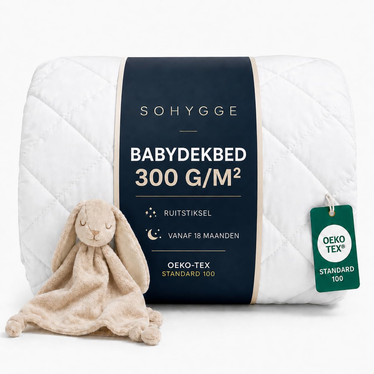 Detalle de SOHYGGE SHBABY01 babydekbed 75 x 120 cm, 300 g/m² voor alle seizoenen