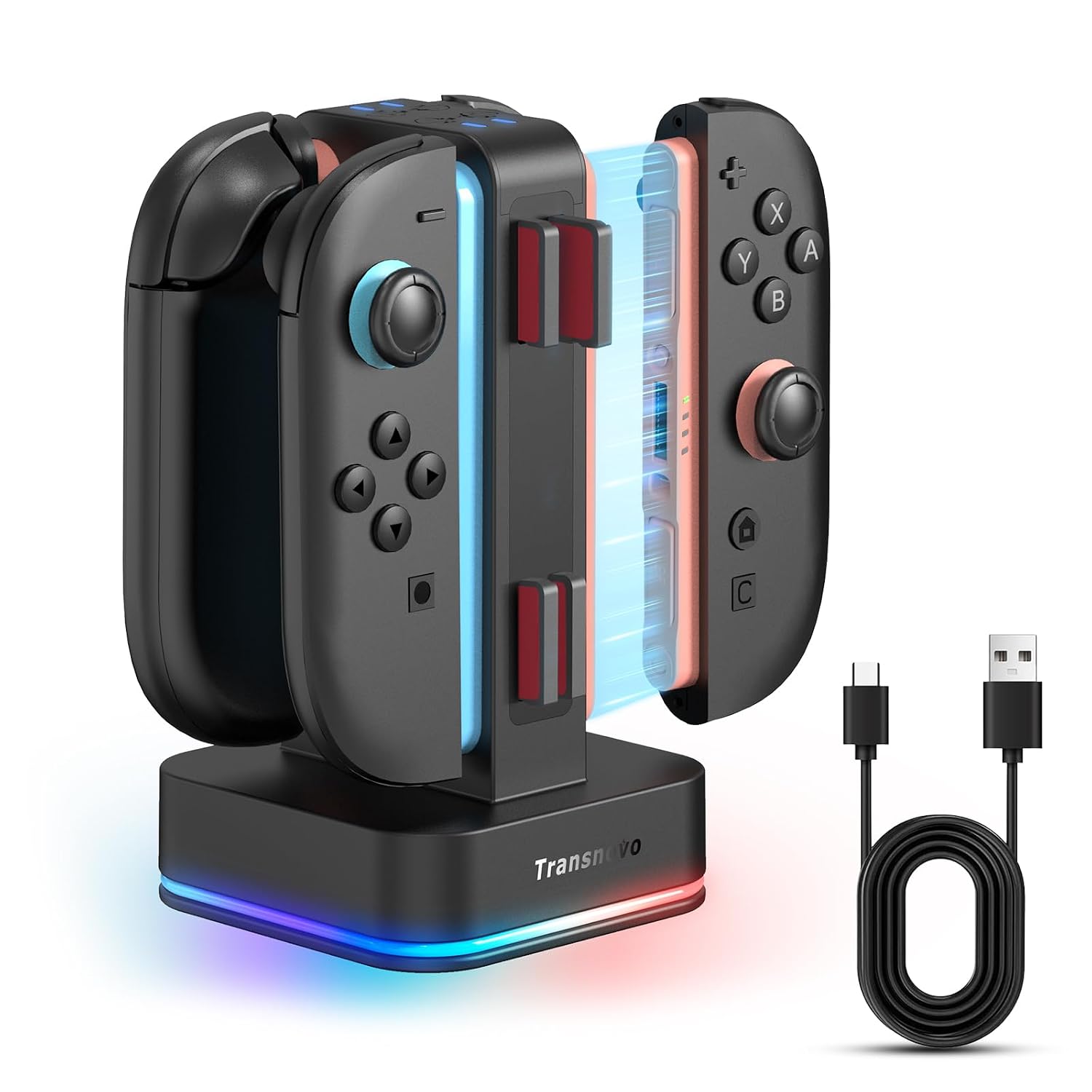 Detalle de TRANSNOVO Charging Dock 4-Slot Switch 2