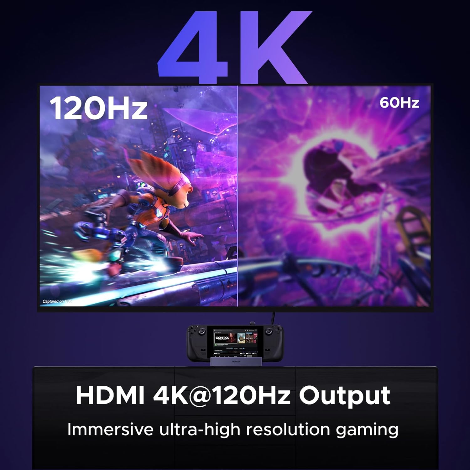 Thumbnail 2 de UGREEN 6 en 1 Docking Station para Steam Deck