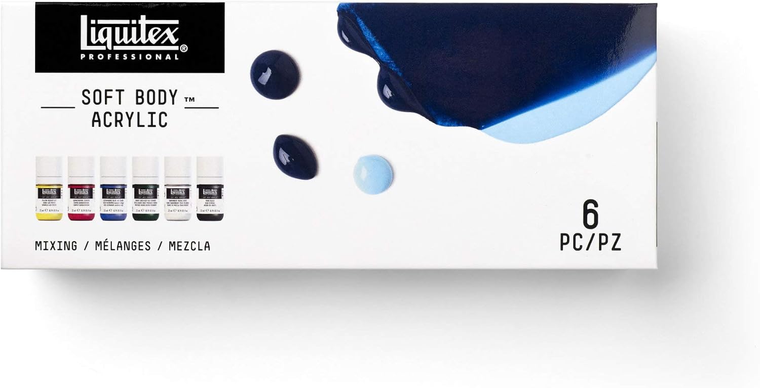 Thumbnail 2 de Liquitex Soft Body Acrylic paint set 6