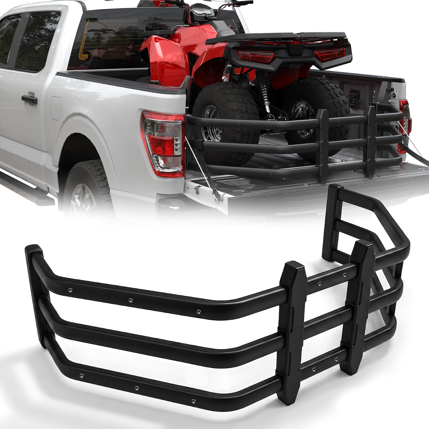 Detalle de TRUMGETA Aluminum Truck Bed Extender, 54–61-Inch