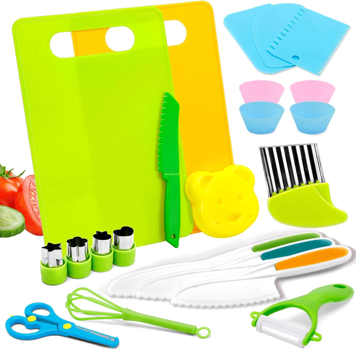 Detalle de Anpole Toddler Knife Set 23-piece kids knives 🍴