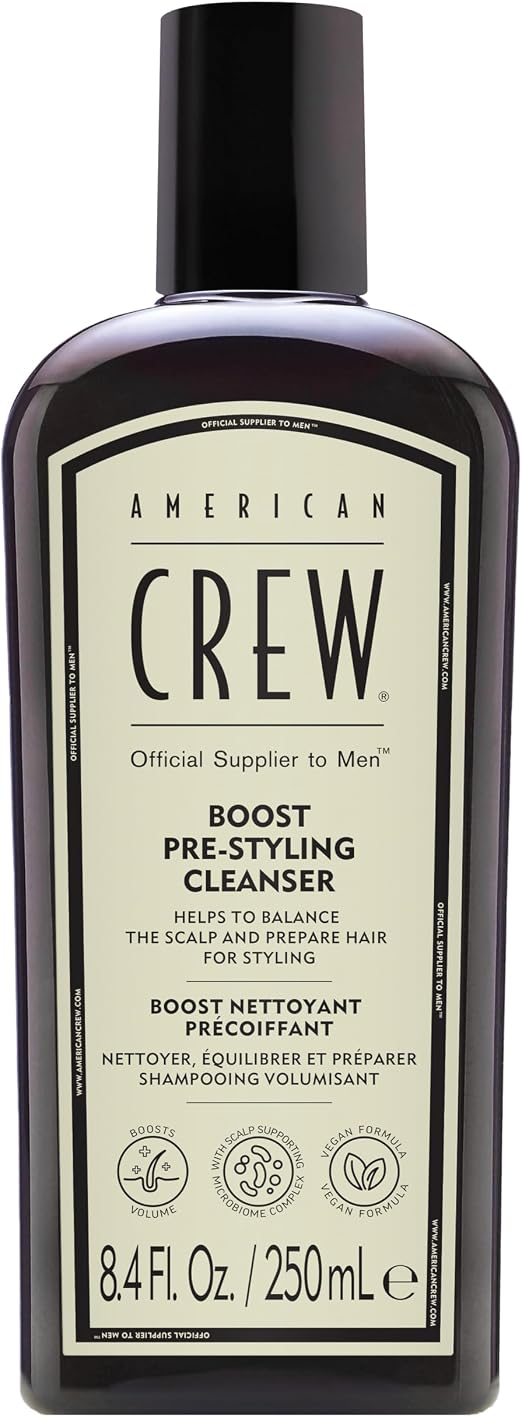 Detalle de American Crew Boost Pre-Styling Cleanser 💇♂️ Voluminizador para hombres
