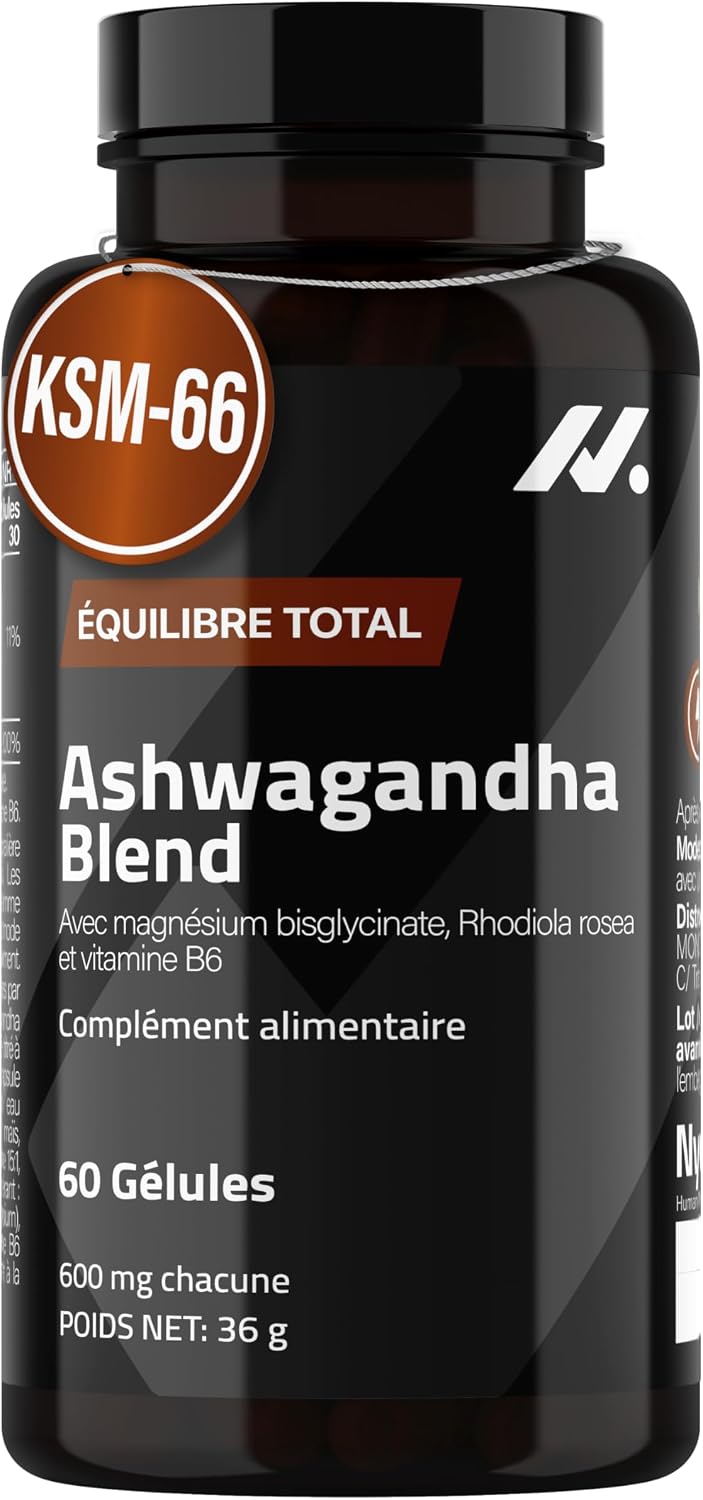 Detalle de Nyvos Ashwaganda Blend KSM-66 60 gélules