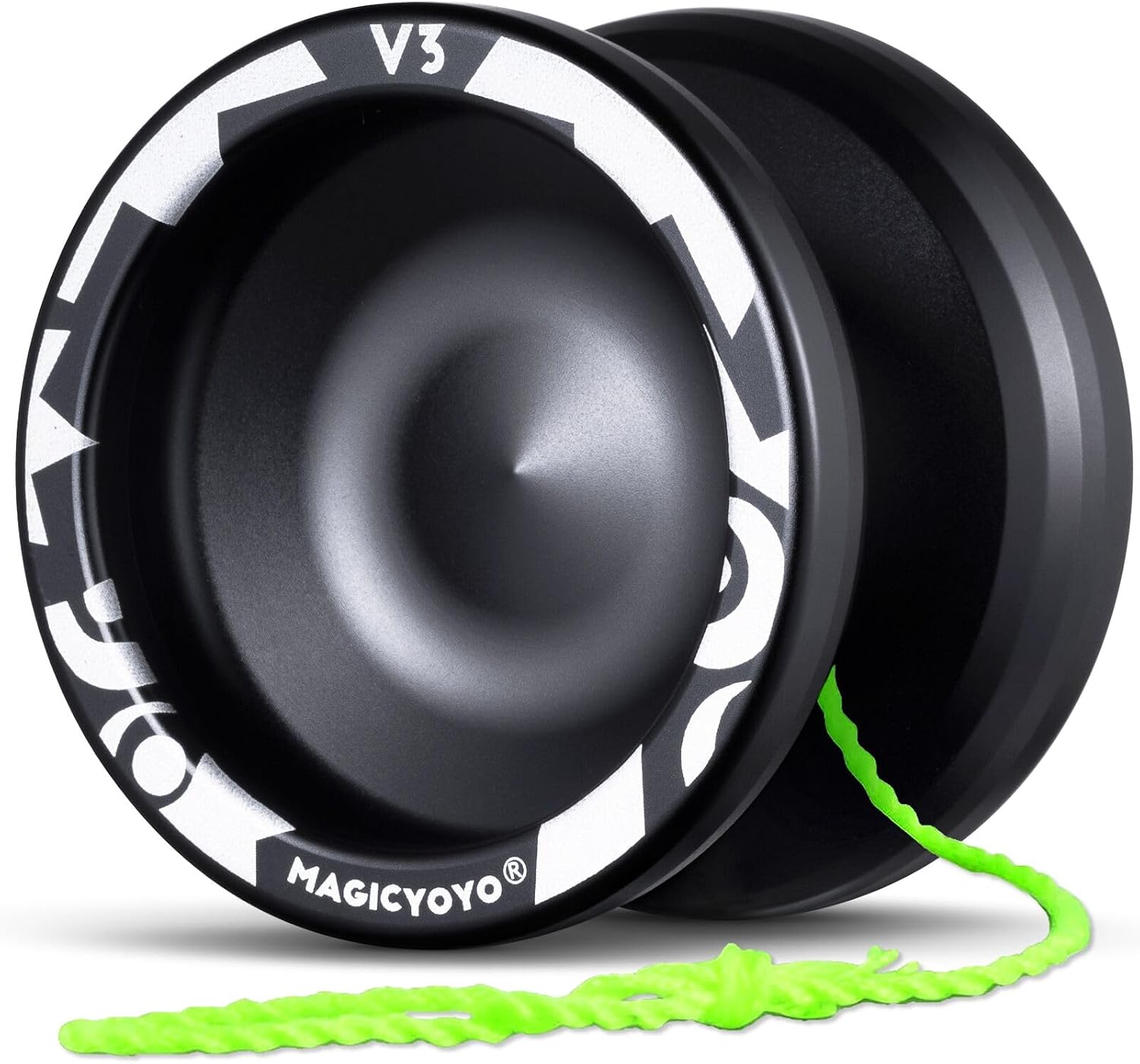 MAGICYOYO V3 Aluminum Yo-Yo, Responsive and Unresponsive, Black