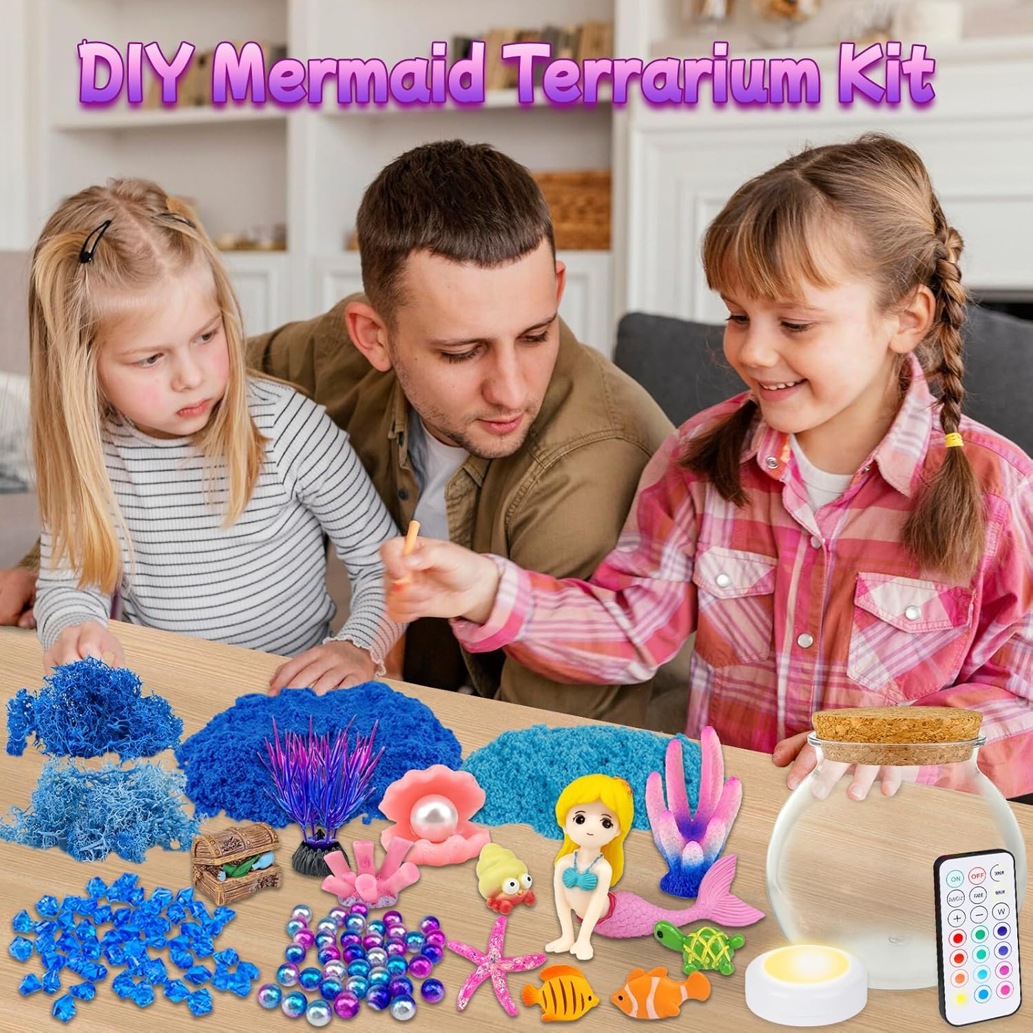 Thumbnail 1 de 7july Mermaid Terrarium Kit 12-color