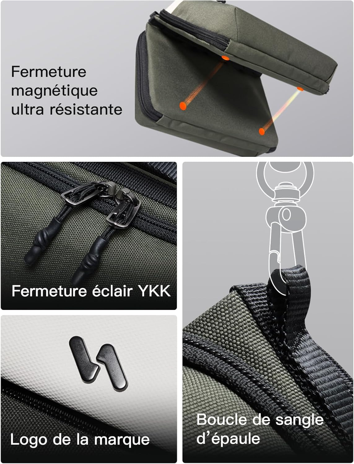 Thumbnail 5 de Inateck Organisateur Électronique Olive