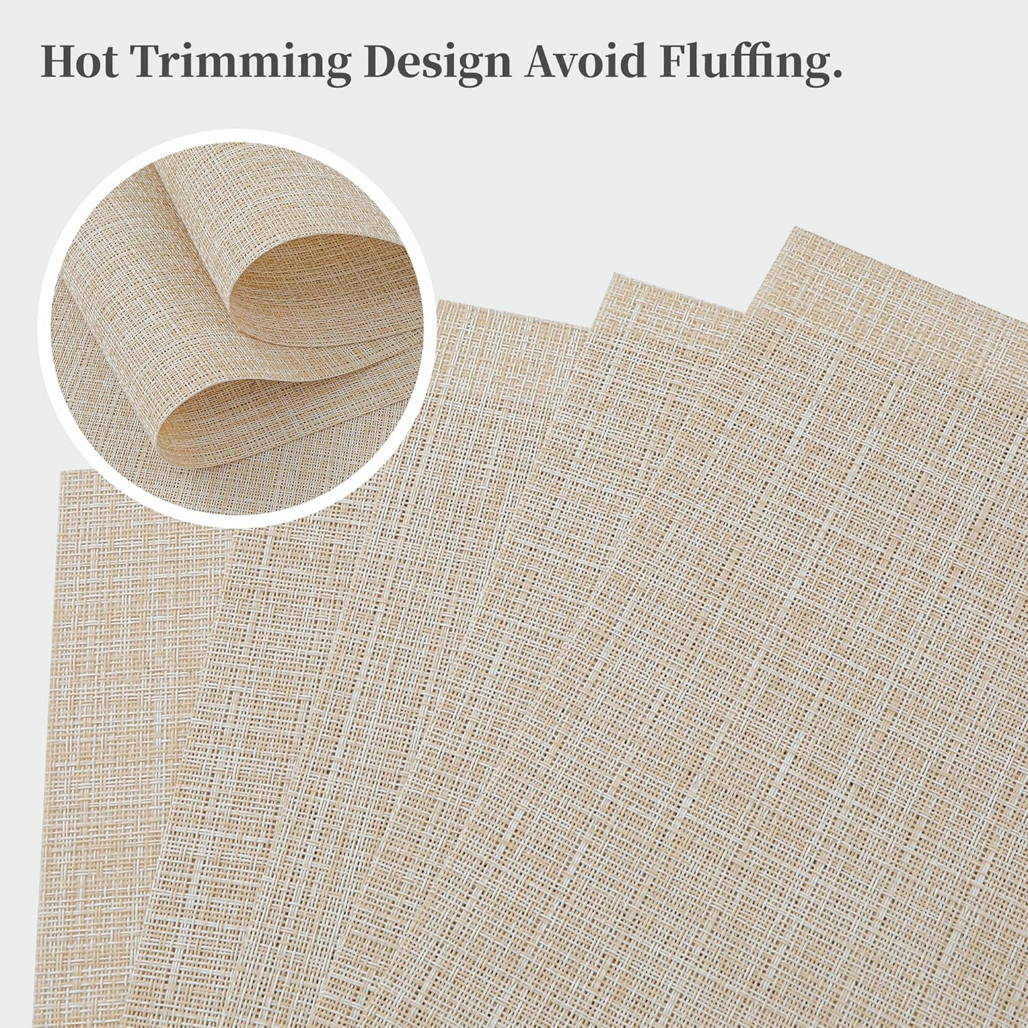 Detalle de Leetaltree Beige Placemats 45x30 cm ๐ฝ
