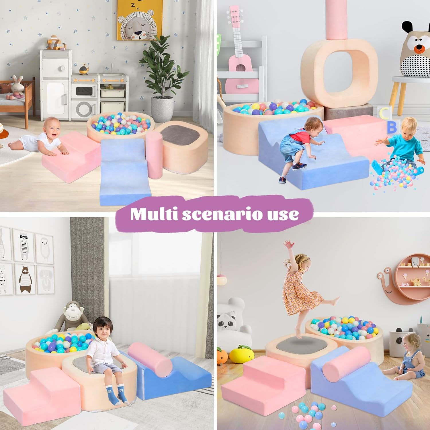 Thumbnail 5 de MIND&ACTION 6-Piece Toddler Climbing Toys 6pcs