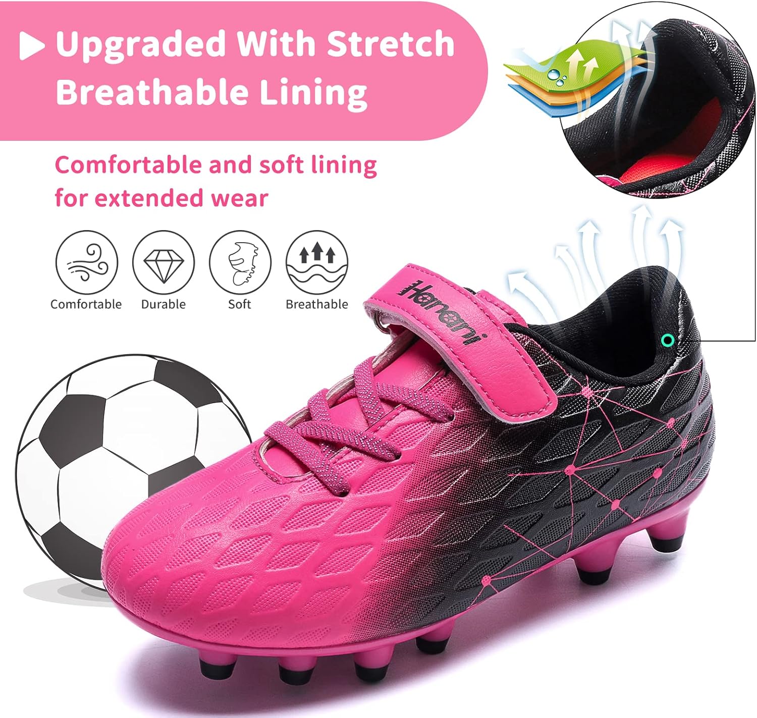 Detalle 2 de Kids Football Boots FG/AG with Velcro