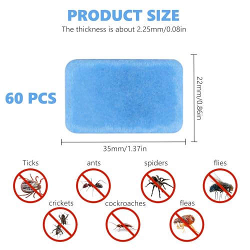 Detalle 2 de BOGCLEE – 60 Plaquettes Anti-Moustiques pour Diffuseur Électrique (Camping et Plein Air)