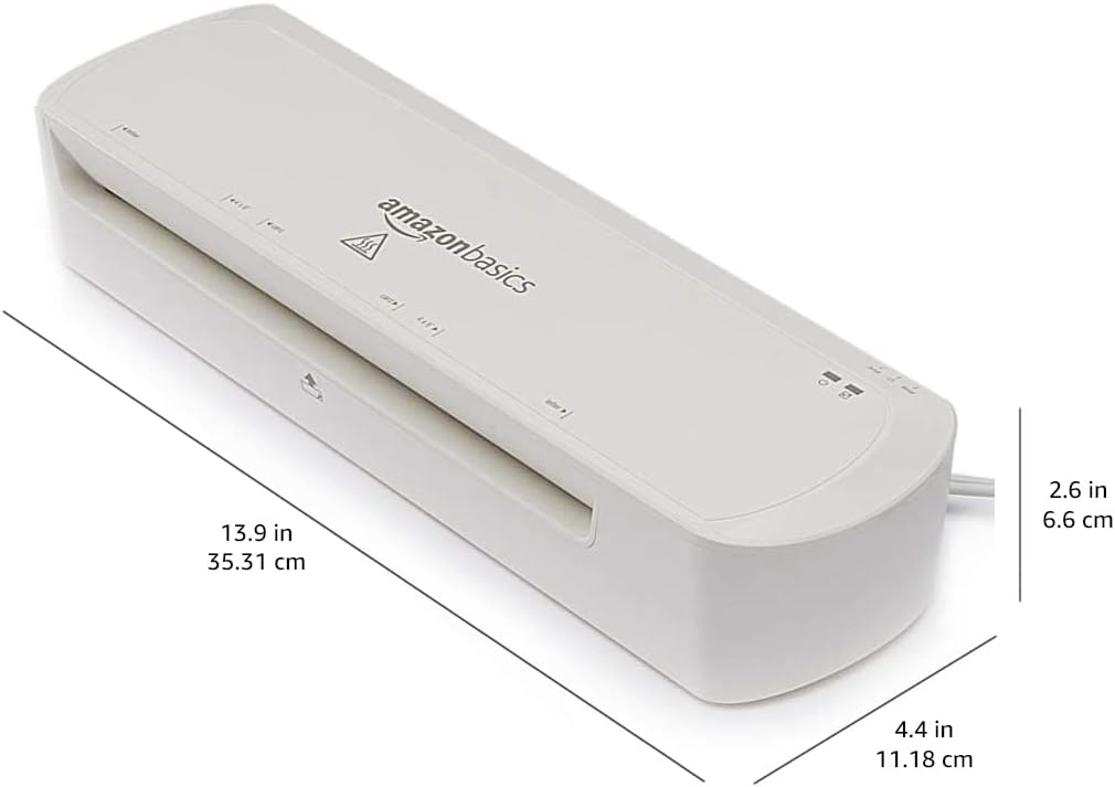 Thumbnail 3 de Amazon Basics 9-Inch Thermal Laminator: Quick Warm-Up, Dual Heat Settings