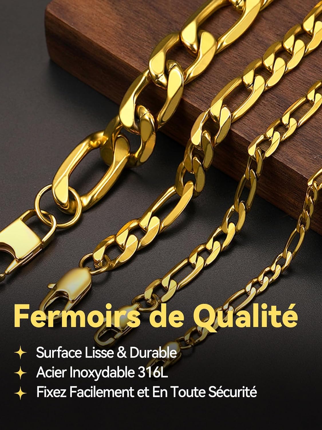 Thumbnail 3 de ChainsHouse Gourmette Figaro 19/21 cm ⛓