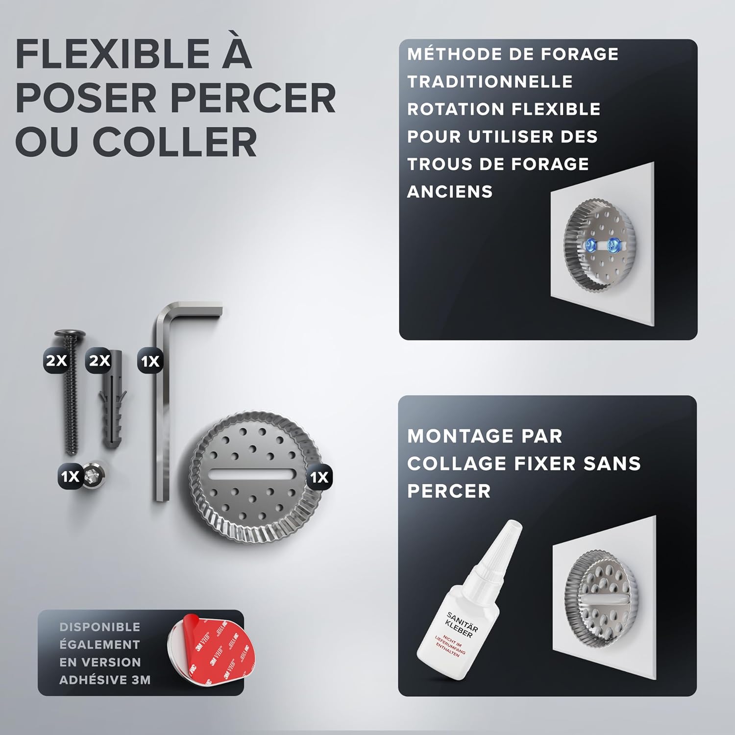 Thumbnail 4 de ovimar Boîte à lingettes humides avec couvercle en acier inoxydable poli — élégant rangement mural