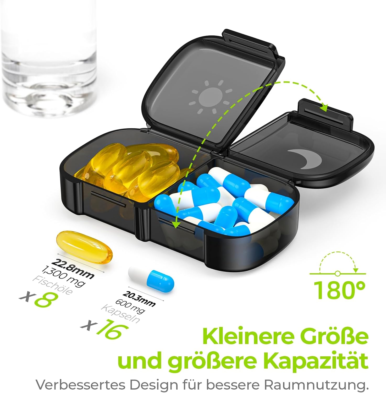 Detalle 2 de AUVON Tablettenbox 7 Tage 📦💊