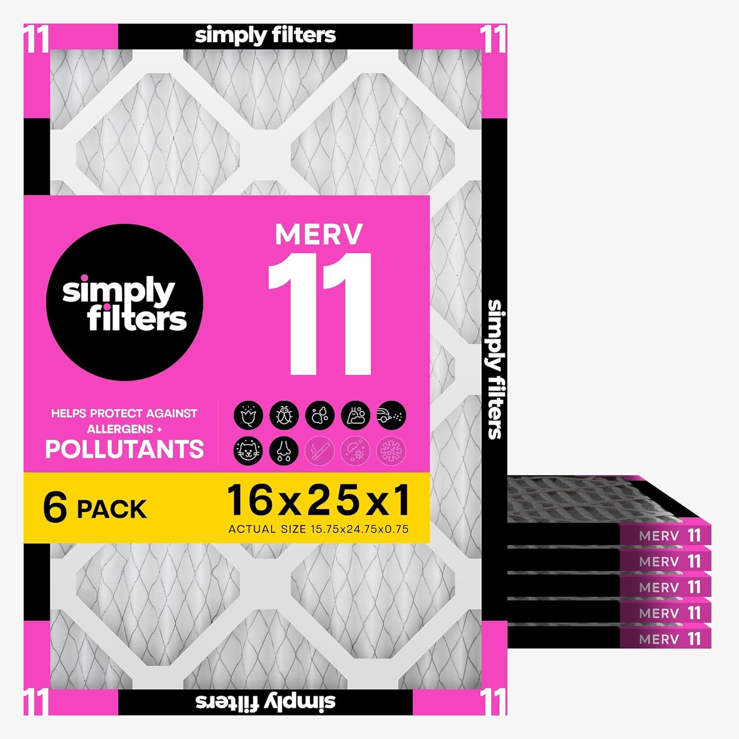Detalle de Simply 16x25x1 Air Filter MERV 11