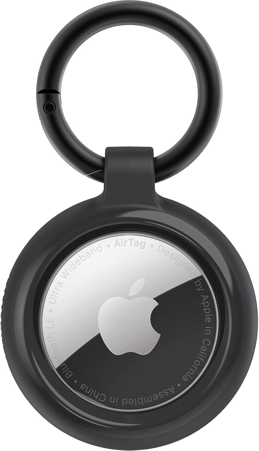 Detalle de OtterBox AirTags Clear Case Obsidian