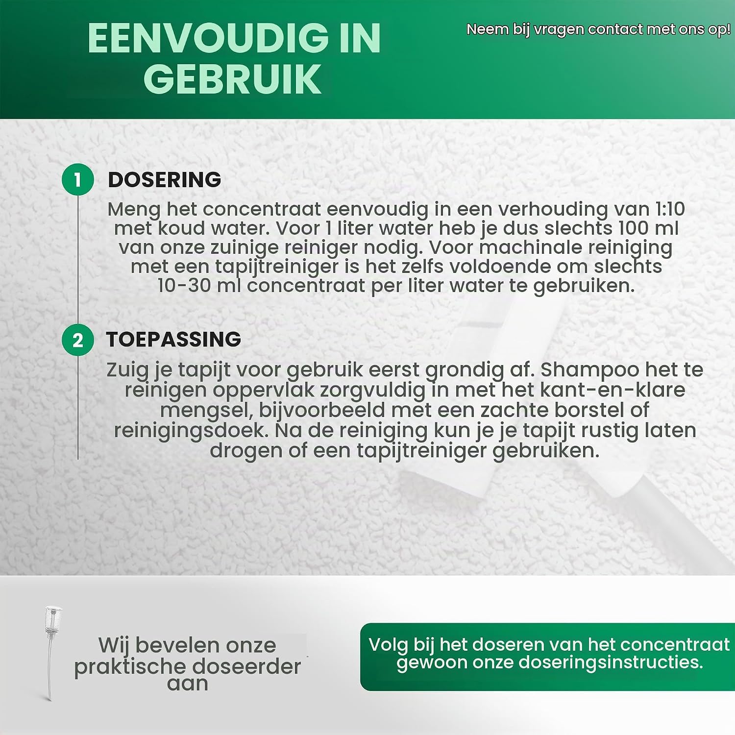 Detalle de BIOHY K12497 tapijtreiniger concentraat, 1 liter voor hardnekkige vlekken