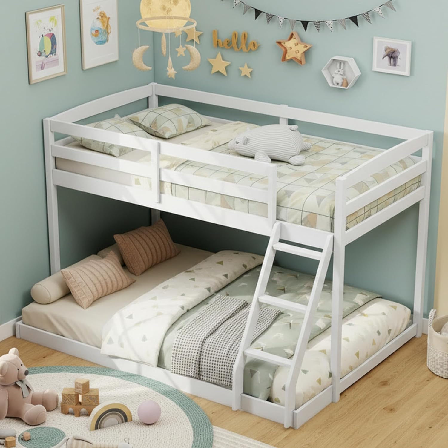 Detalle de KOMFOTT Bunk Bed, Twin Over Full