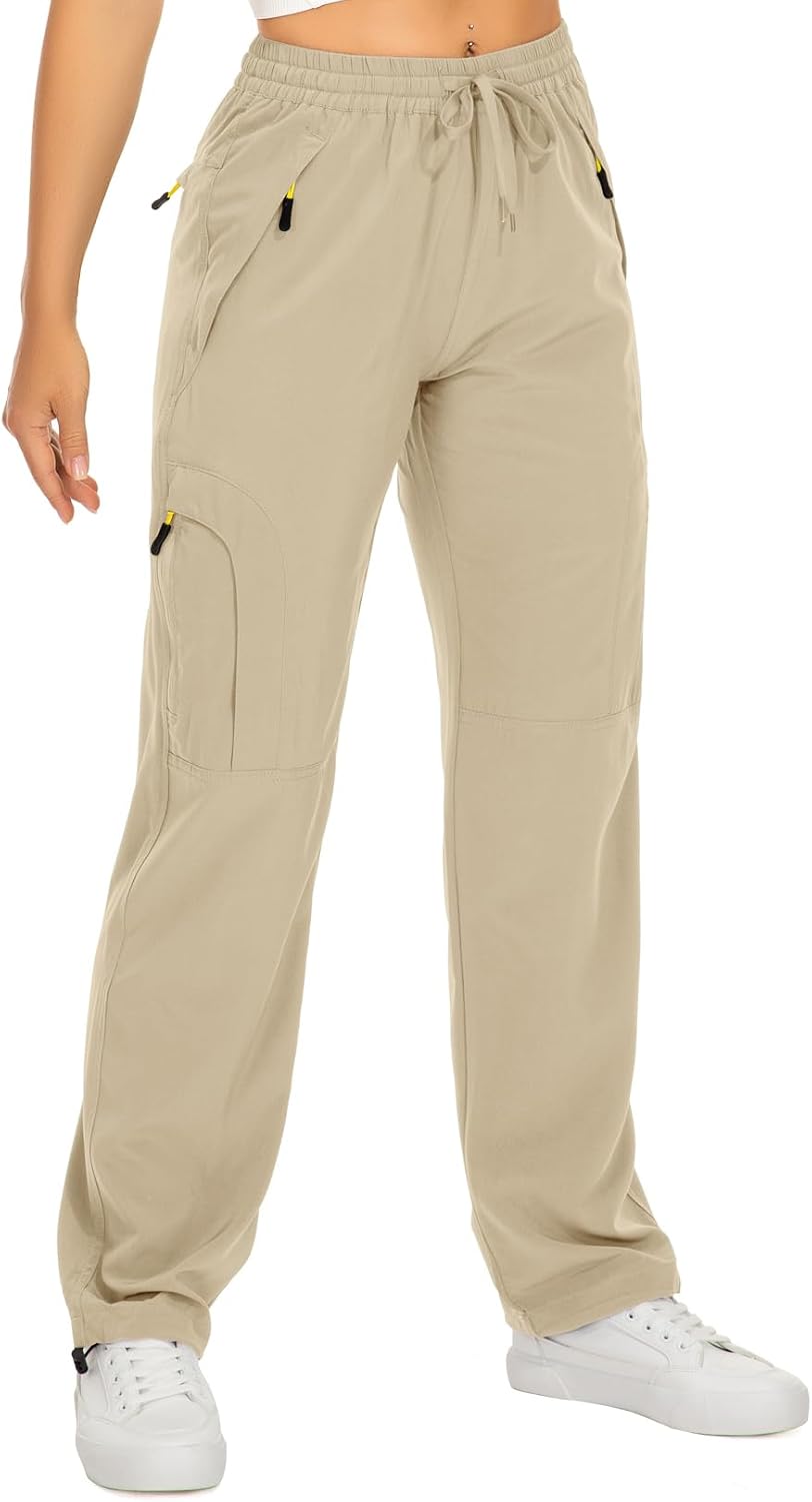 Detalle de Toomett Women's Hiking Cargo Pants, UPF 50+, Quick-Dry, Zipper Pockets