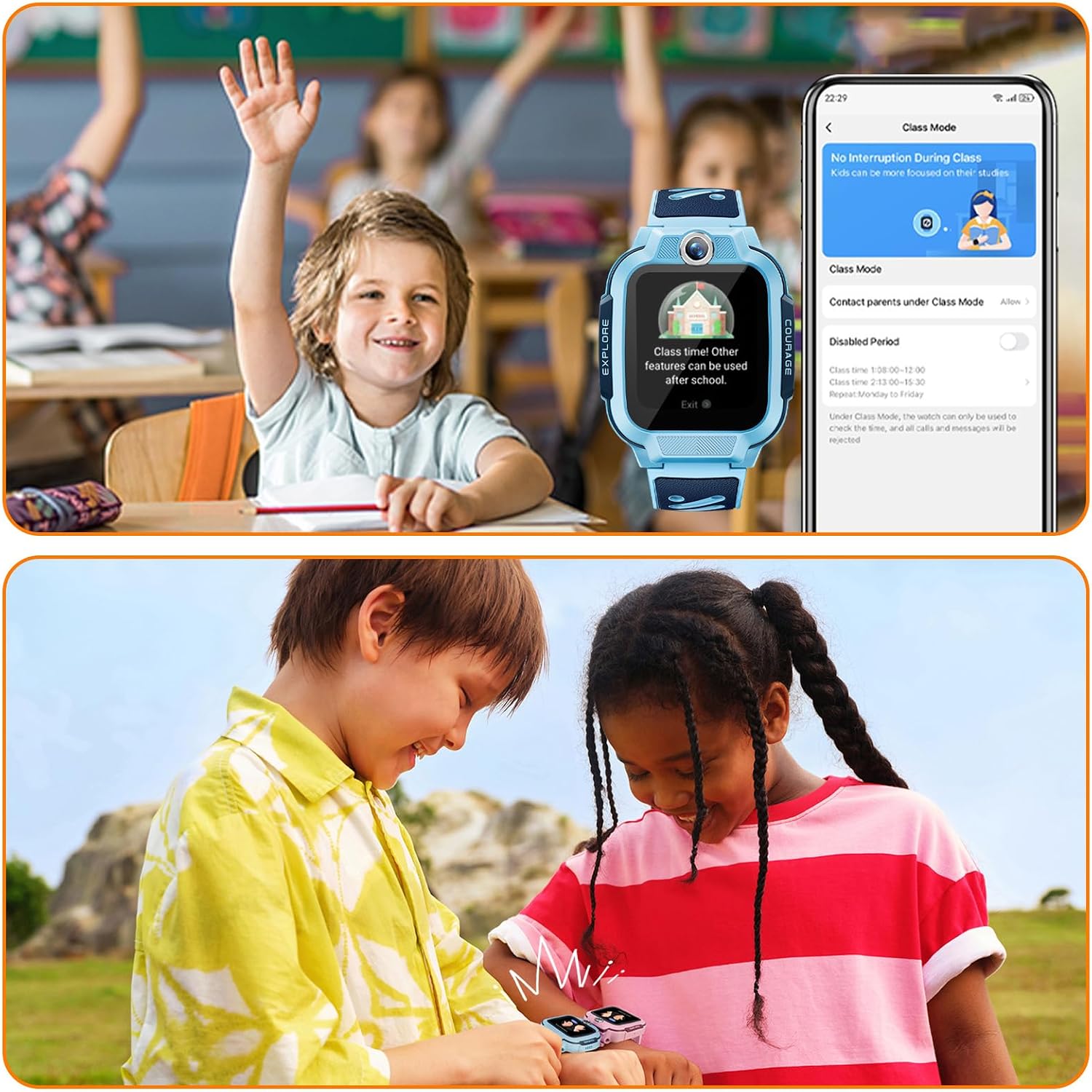 Detalle de imoo Z3: Reloj inteligente infantil con GPS, videollamadas y modo clase