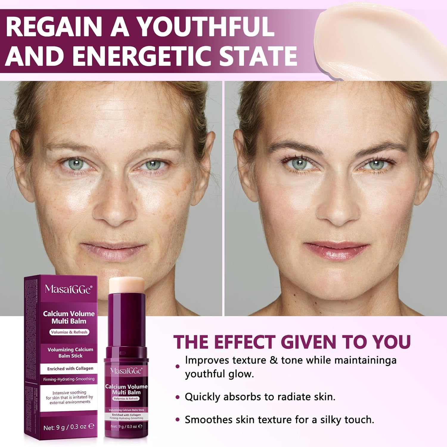 Thumbnail 1 de Feeliville Calcium Volume Multi Balm Stick (colágeno coreano) para cara, ojos y cuello