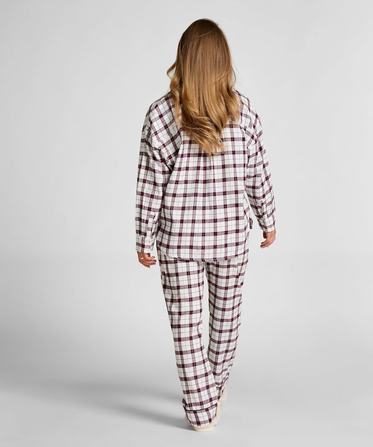 Detalle de Hunkemöller Pyjamatop aus Flanell Gardenia – Größe S