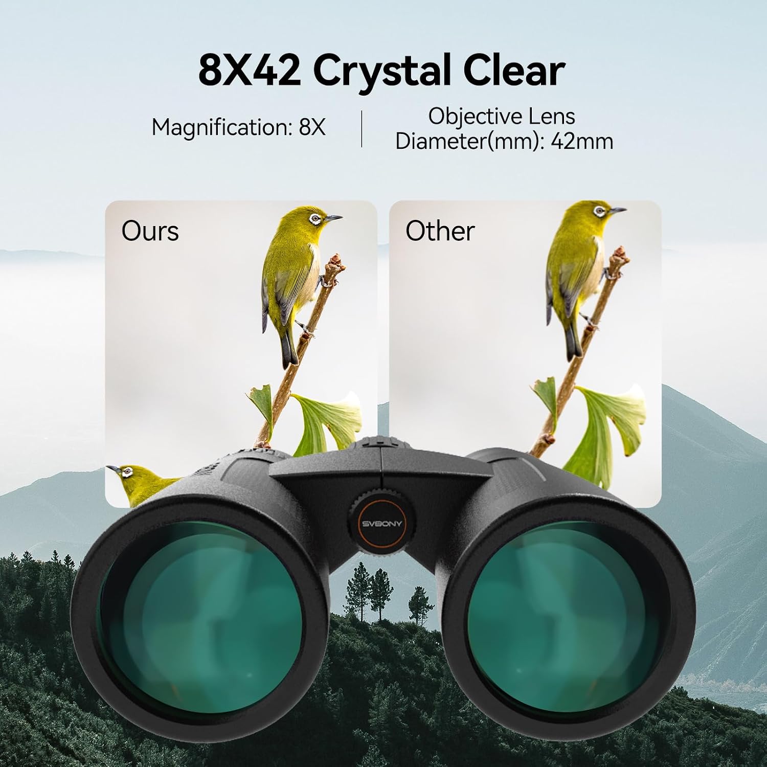 Detalle de SVBONY 8x42 Binoculars
