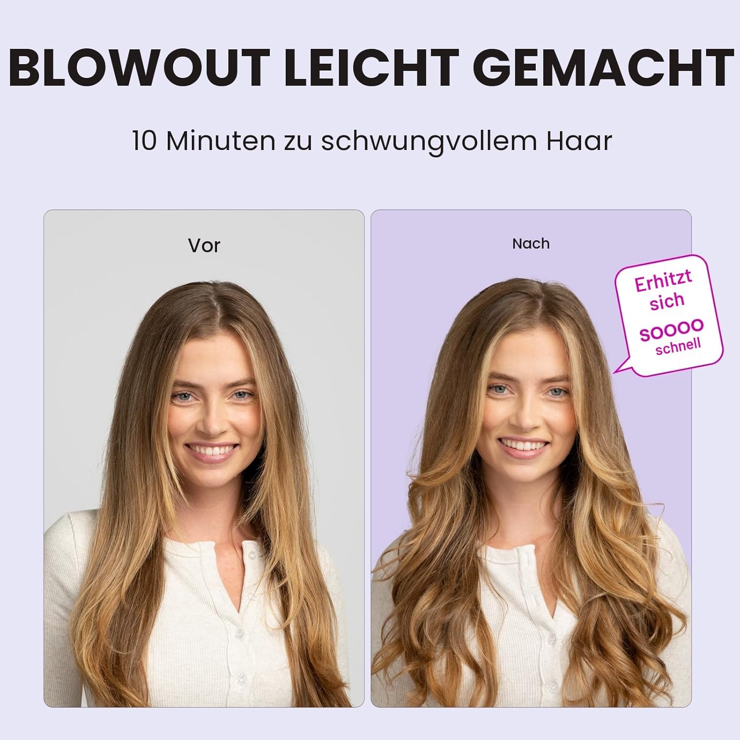 Detalle 2 de Wavytalk Thermobürste 38 mm — Glättbürste für Haar