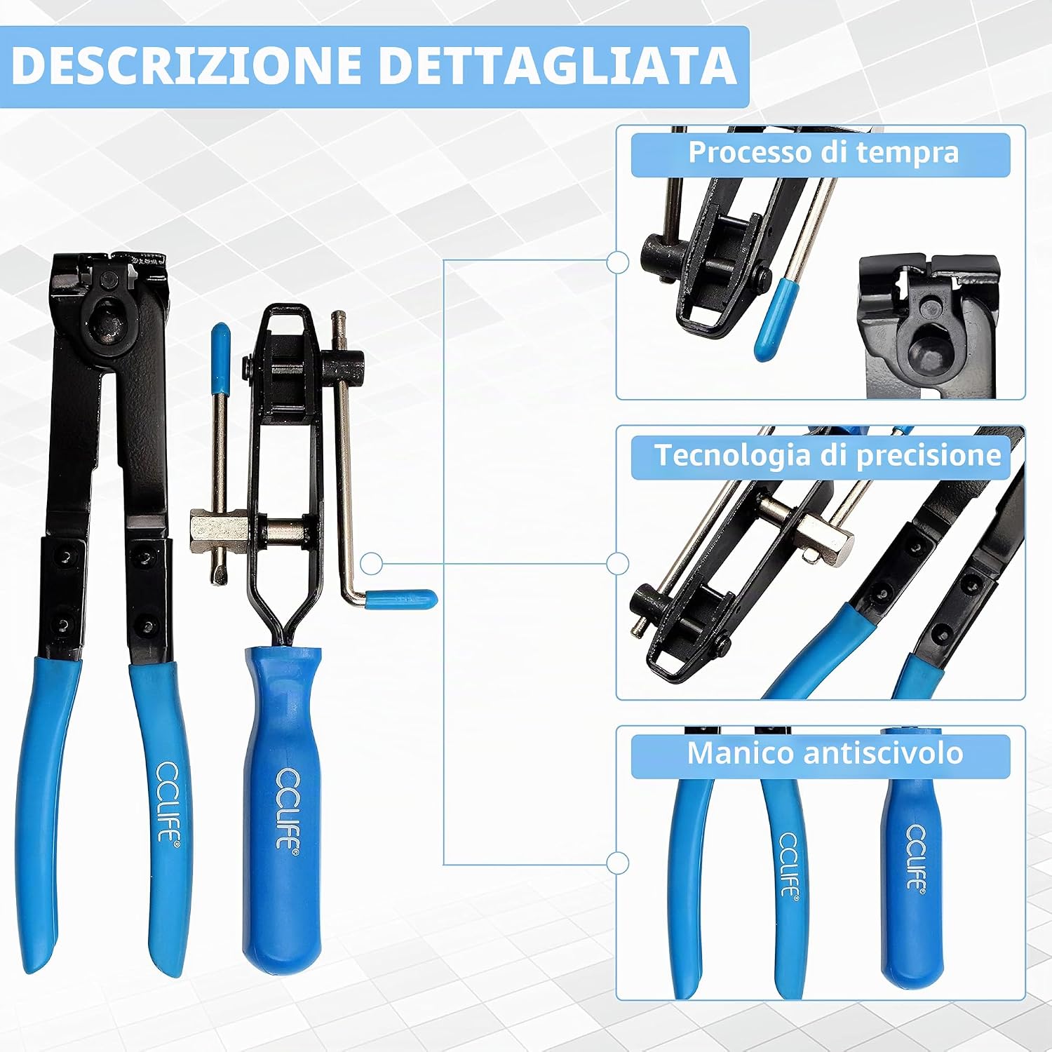 Thumbnail 2 de CCLIFE 2 Pezzi Pinze per manicotti asse Giunto Boot con tagliastriscia integrato