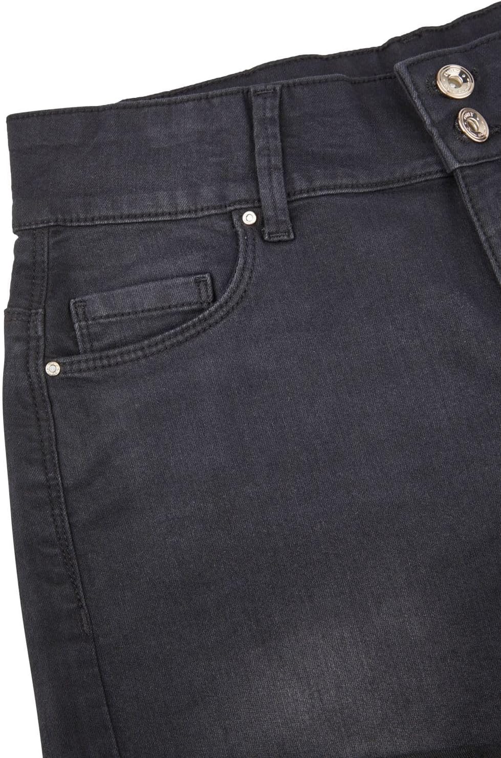 Detalle 2 de ONLY Jeans Shorts Damen Stretch Skinny Mid Waist im 2er-Pack