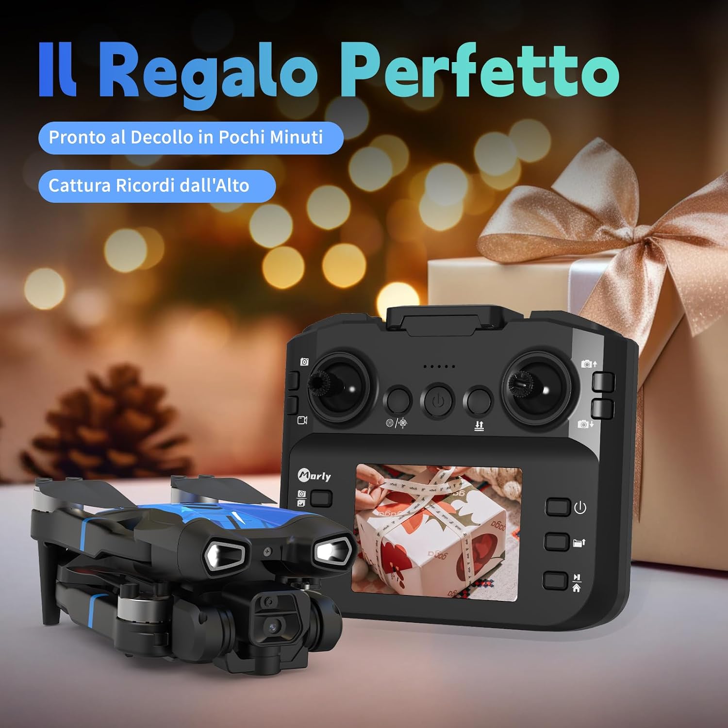 Thumbnail 6 de morlyrctooy M18LCD drone con fotocamera 4K mini