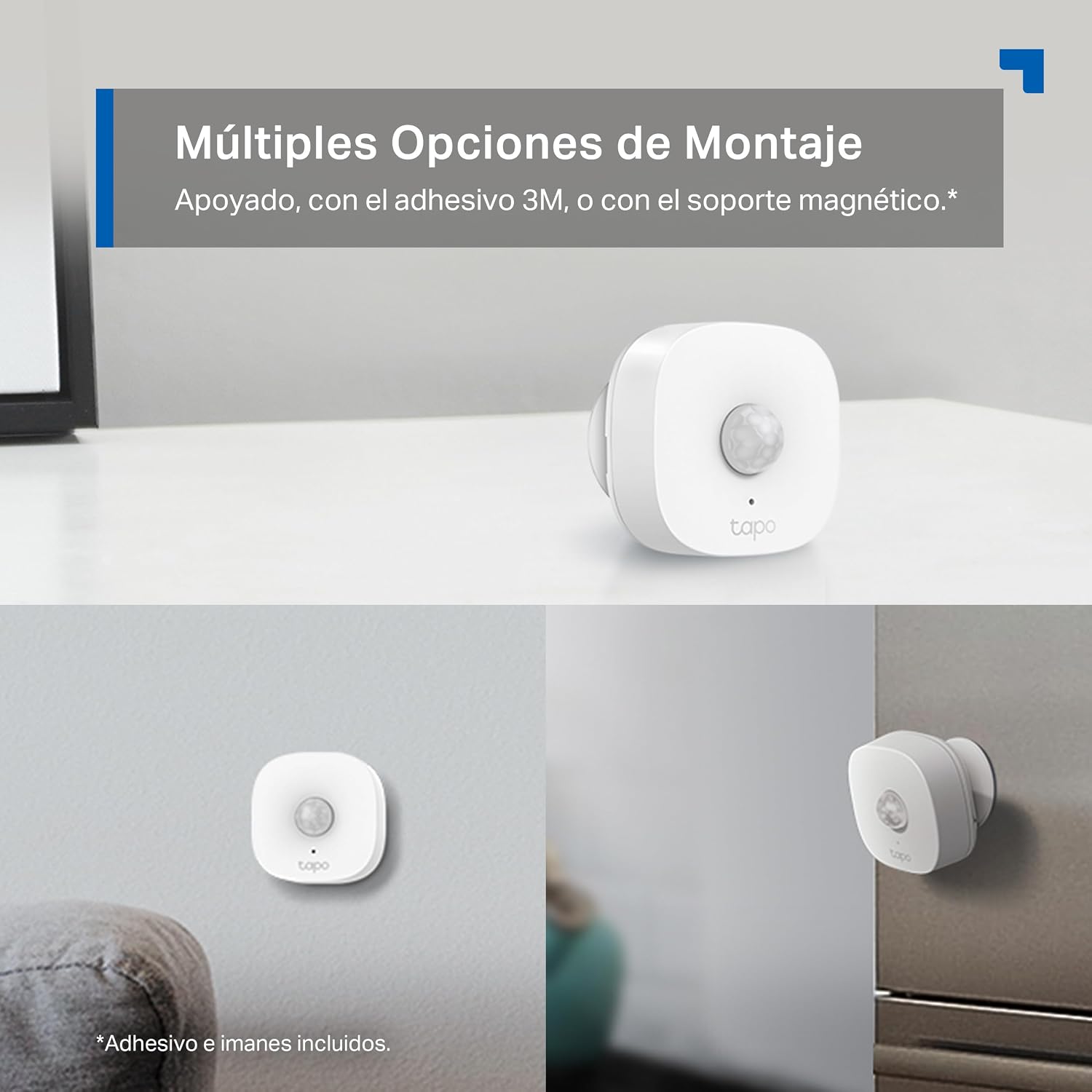 Thumbnail 6 de TP-Link Tapo T100: Detector de Movimiento WiFi con Montaje Magnético y 7 m de Cobertura